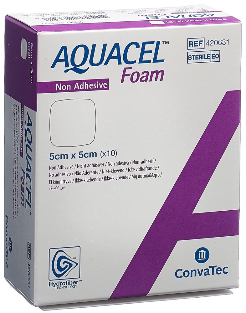 Image of Aquacel Foam Schaumverband nicht-adhäsiv 5x5cm 10 Stk