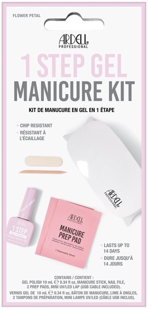 Image of Ardell 1 Step Gel Polish Starter Kit Flower Petal