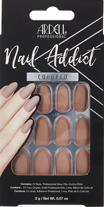 Image of Ardell Nail Addict Colored Barely There Nude 24 Stk