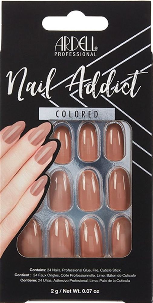 Image of Ardell Nail Addict Colored Latte 24 Stk
