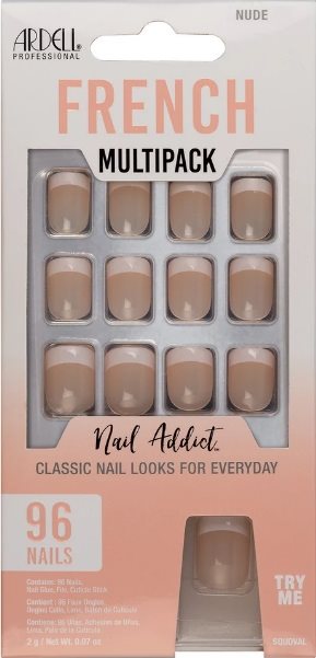 Image of Ardell Nail Addict French Multipack Nude 96 Stk