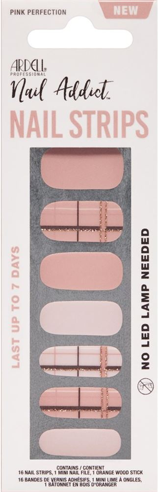 Image of Ardell Nail Addict Nail Strips Pink Perfection 16 Stk