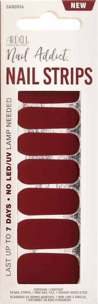 Image of Ardell Nail Addict Nail Strips Sangria 16 Stk