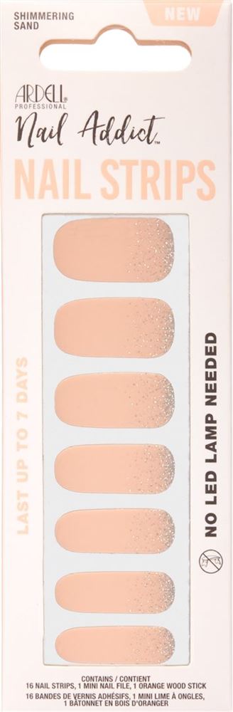 Image of Ardell Nail Addict Nail Strips Shimmering Sand 16 Stk