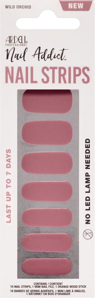 Image of Ardell Nail Addict Nail Strips Wild Orchid 16 Stk