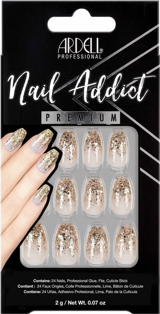 Image of Ardell Nail Addict Premium Dripping In Gold 24 Stk