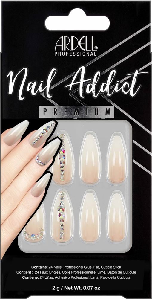 Image of Ardell Nail Addict Premium Nude Light Crystals 24 Stk