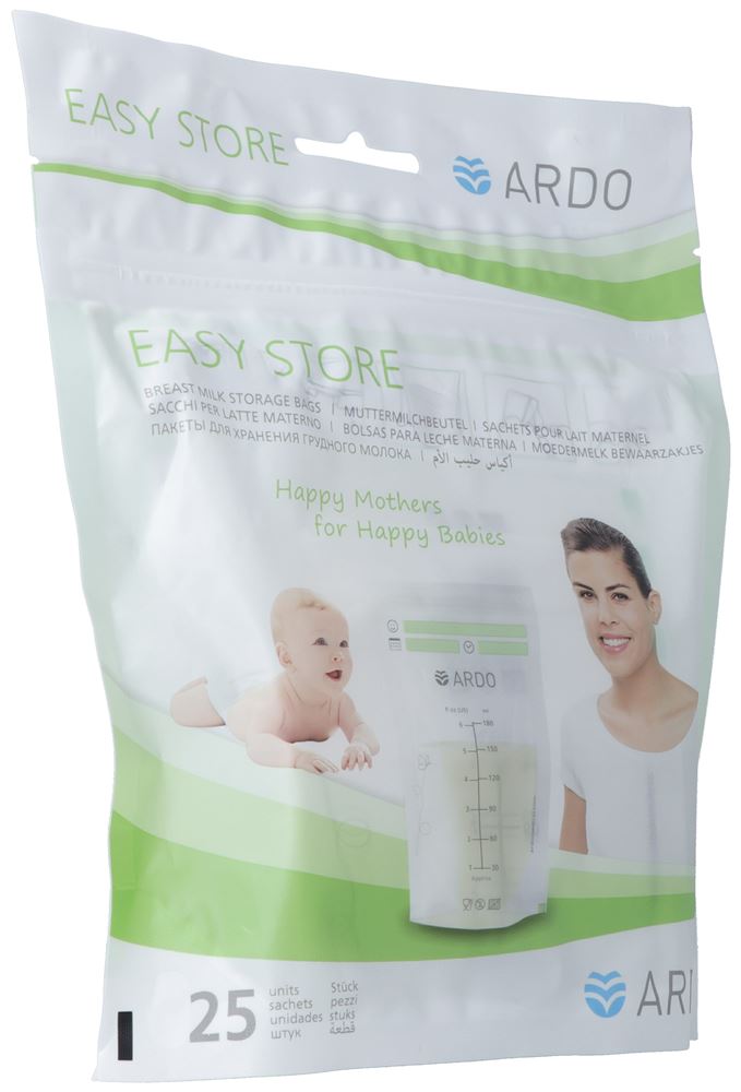 Ardo Easy Store Sachet pour lait maternel 25 pce