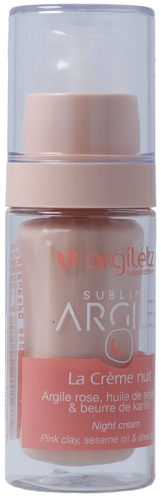 Image of Argiletz Heilerde rosa Nacht Gesichtscreme Fl 30 ml