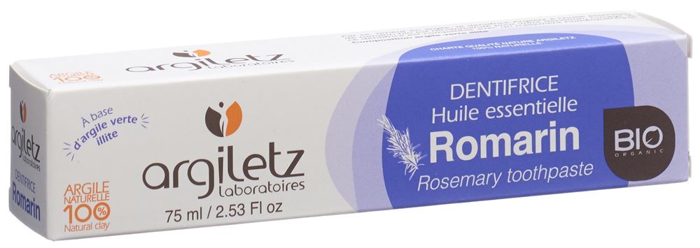 Image of Argiletz Zahnpasta Rosmarin Bio 75 ml