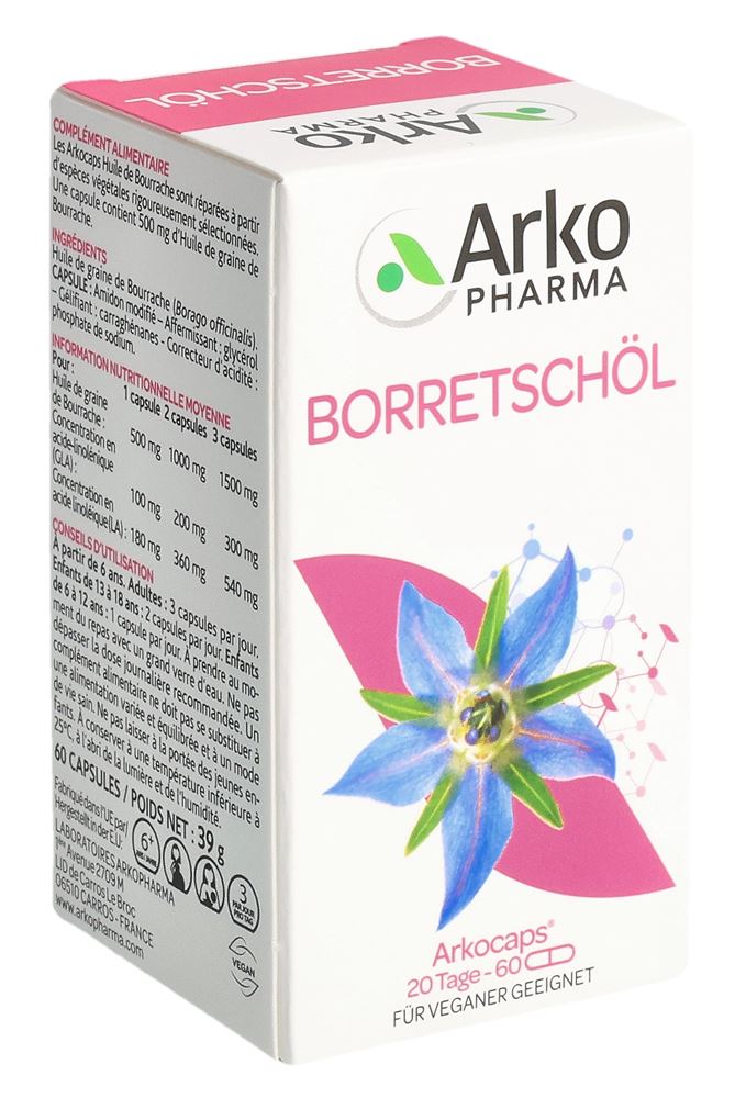 Arkocaps Borretschöl Kaps 60 Stk