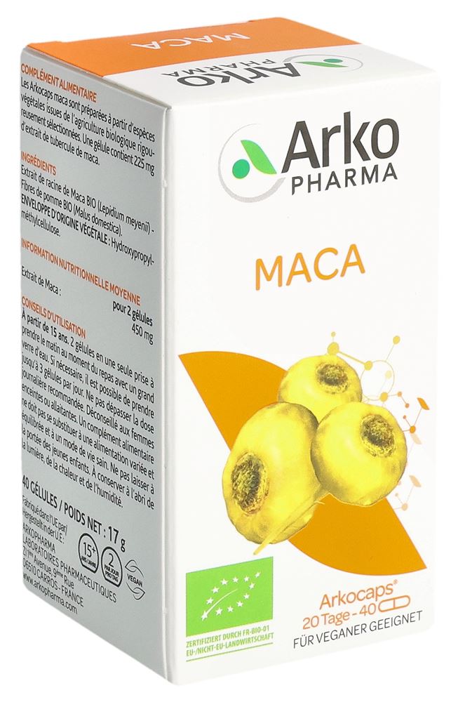 Arkocaps Maca Kaps Bio Ds 40 Stk
