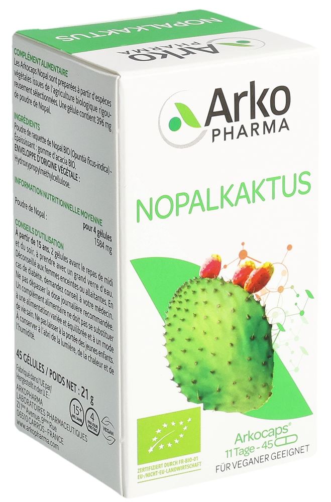 Arkocaps Nopalkaktus Kaps pflanzlich 45 Stk