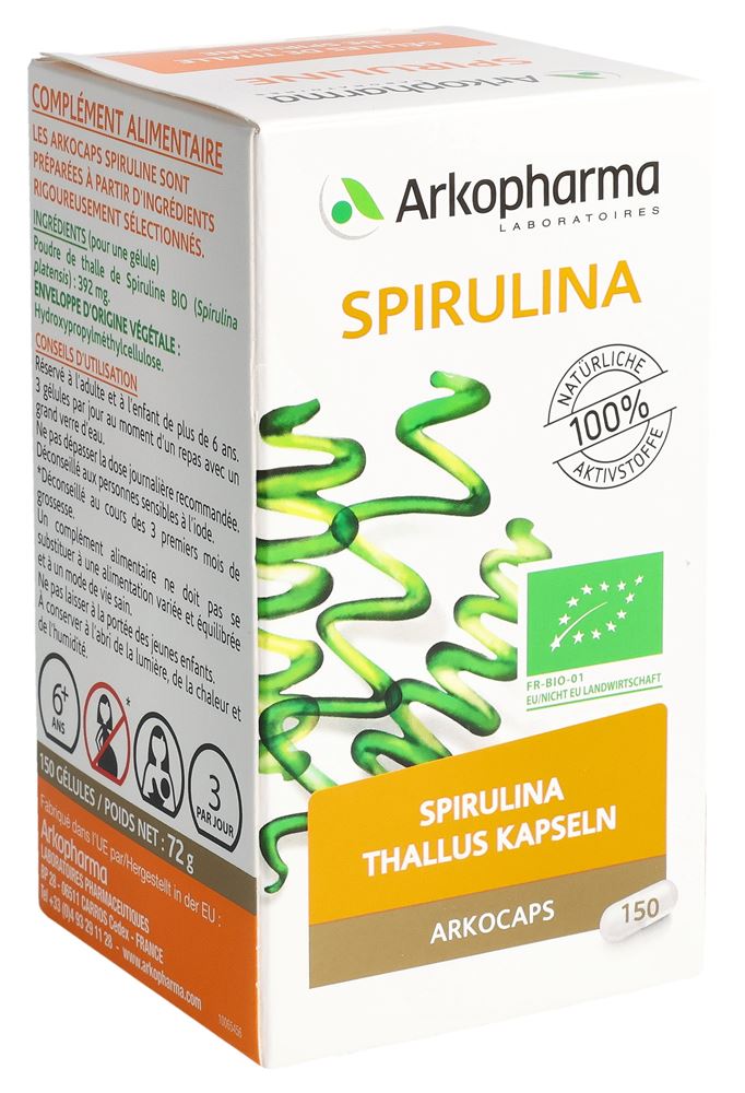 Arkocaps Spirulina Kaps 150 Stk