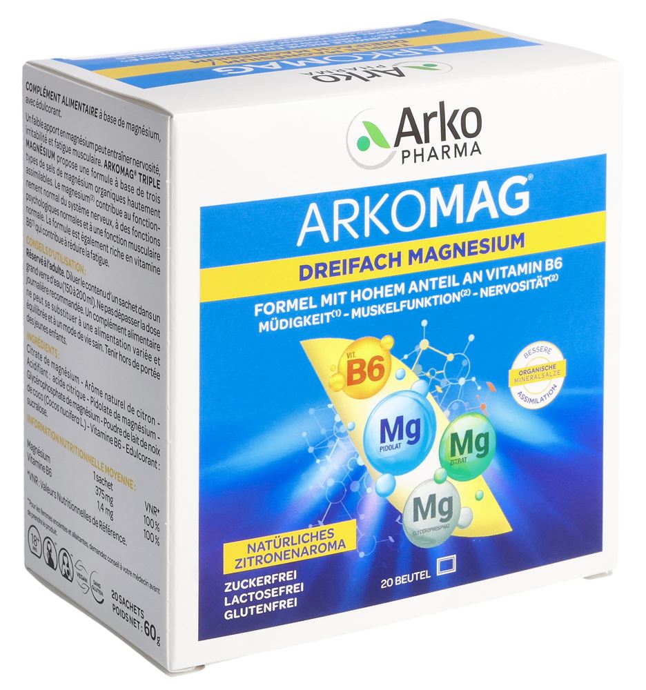 Image of Arkomag Dreifach Magnesium Btl 20 Stk