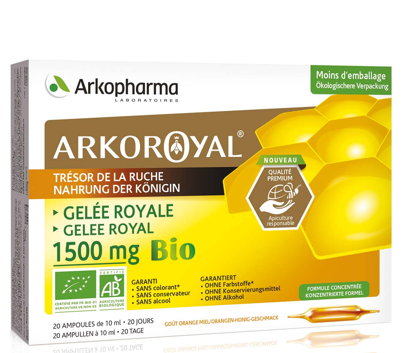 Arkoroyal pappa reale 1500 mg bio 20 fiale orali 10 ml