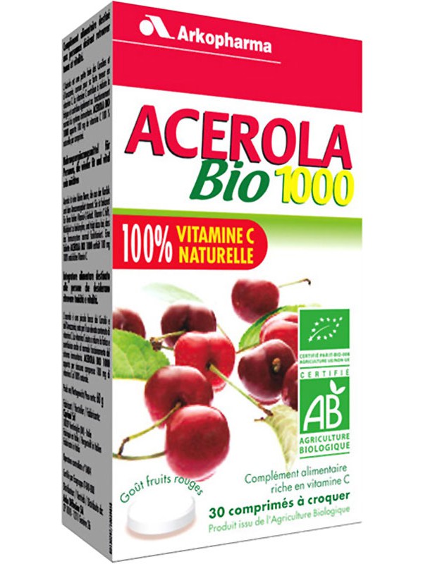 Arkovital Acerola Arkopharma Tabl 1000 mg Bio 30 Stk
