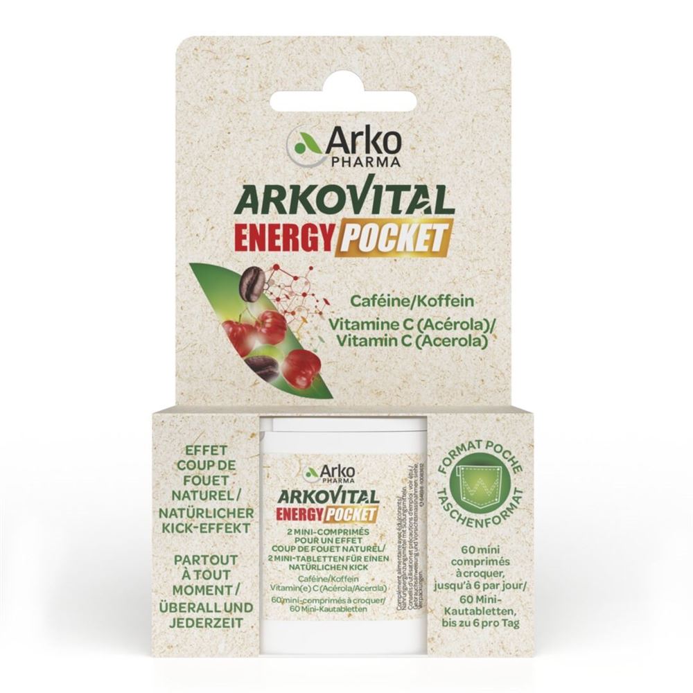 Image of Arkovital Energy Pocket Mini-Kautabletten Ds 60 Stk