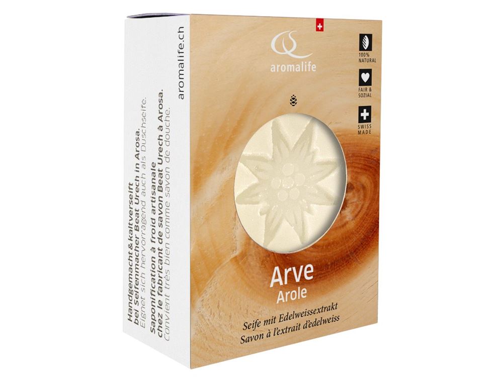 Aromalife Arve Seife mit Edelweissextrakt (90g)