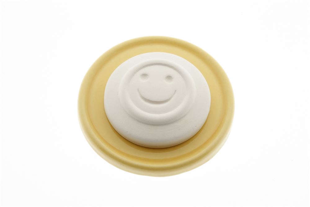 Image of Aromalife Duftstein Set Smile & Unterteller gelb
