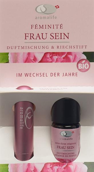 Image of Aromalife Frau Sein Duftmischung mit Riechstift Alu 5 ml