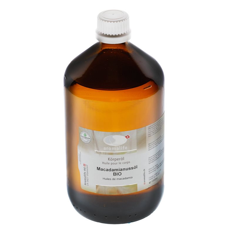 Image of Aromalife Macadamianussöl BIO 1000 ml