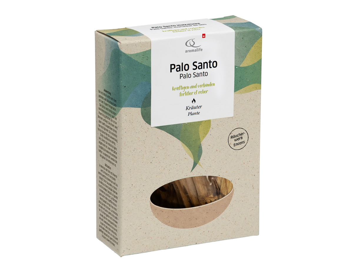 Aromalife Räucherwerk Palo Santo Holzstücke Box 6 Stk