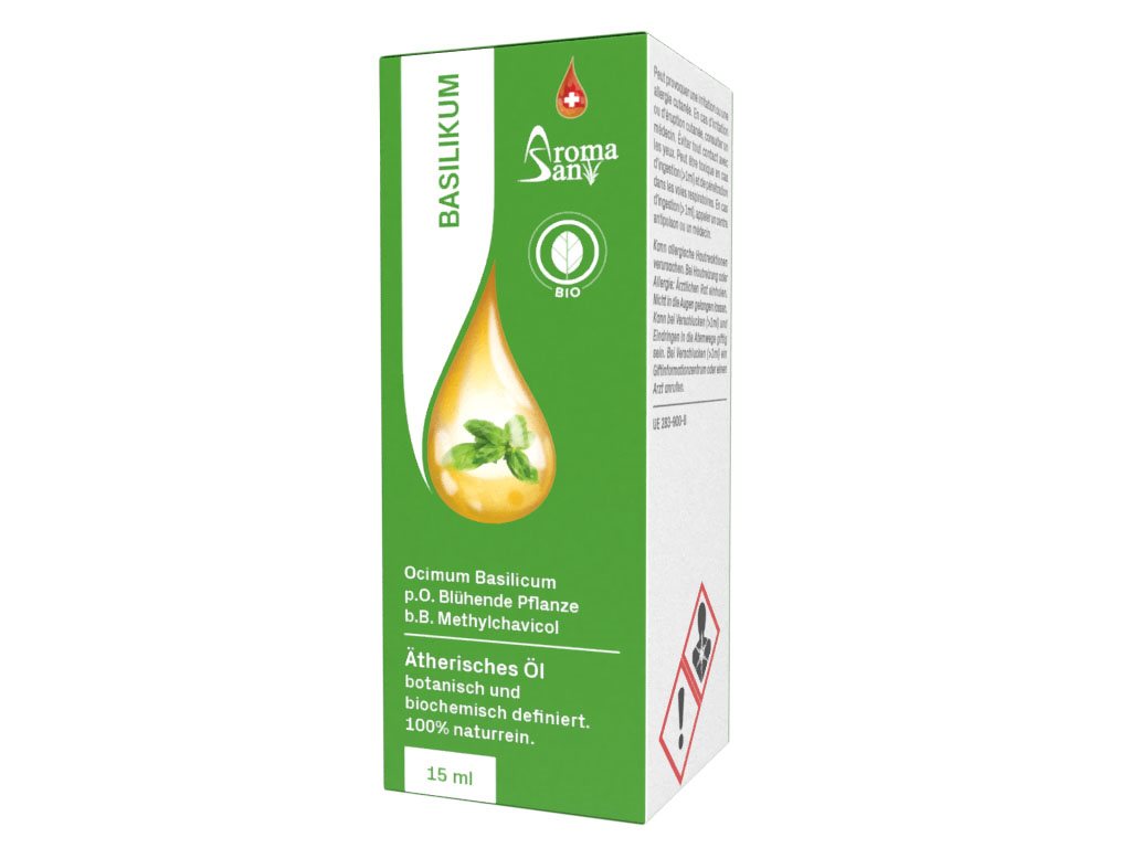 Image of Aromasan Basilikum Äth/Öl in Schachtel Bio 15 ml