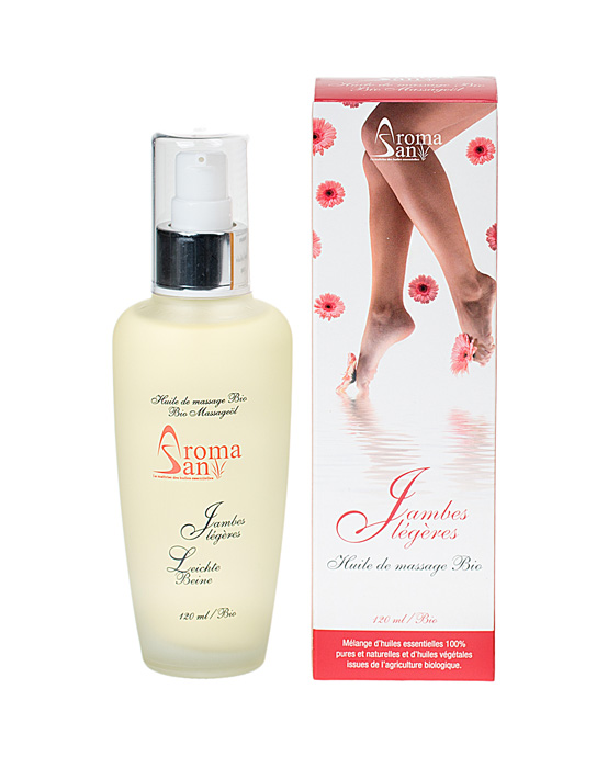 Image of Aromasan Massageöl Jambes légères 120 ml