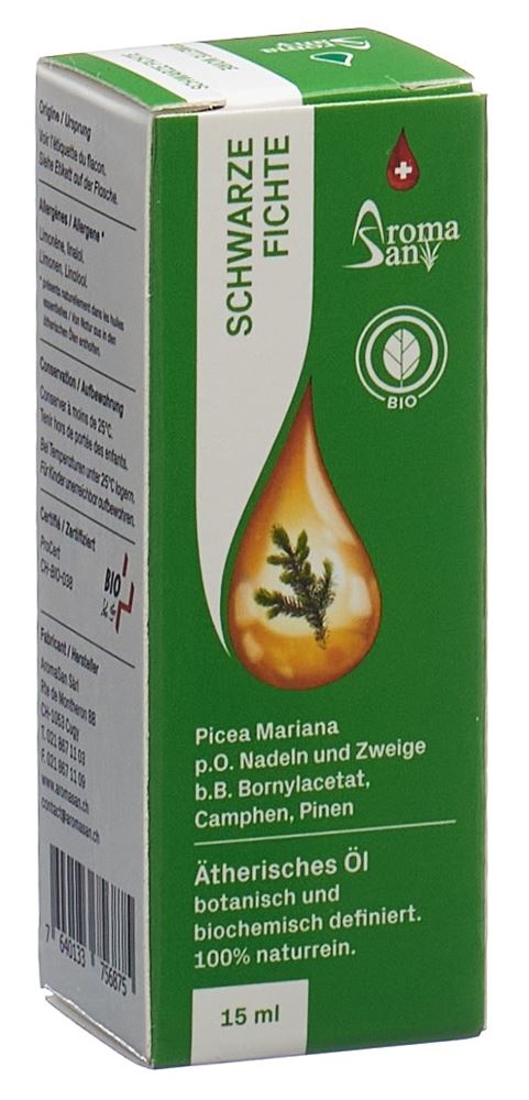 Image of Aromasan Schwarze Fichte Nadel Äth/Öl in Schachtel 15 ml