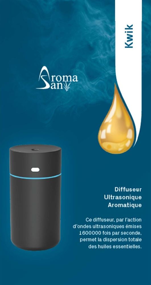 Aromasan Zerstäuber Ultrasonic Kwik schwarz Karton