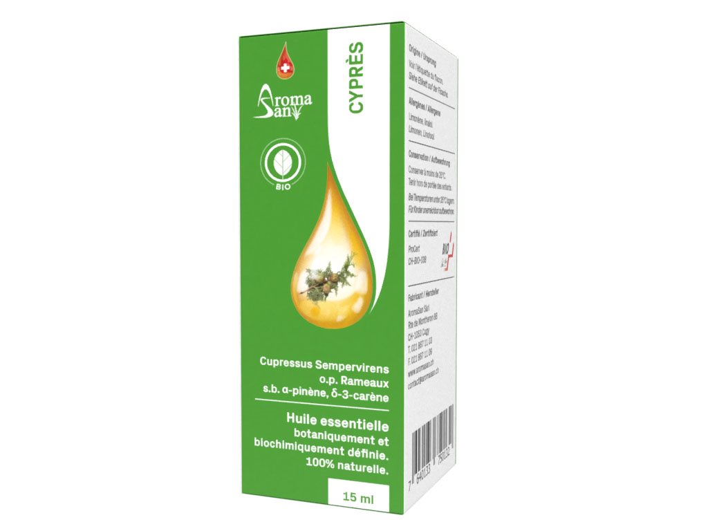 Image of Aromasan Zypresse Äth/Öl in Schachtel Bio 15 ml