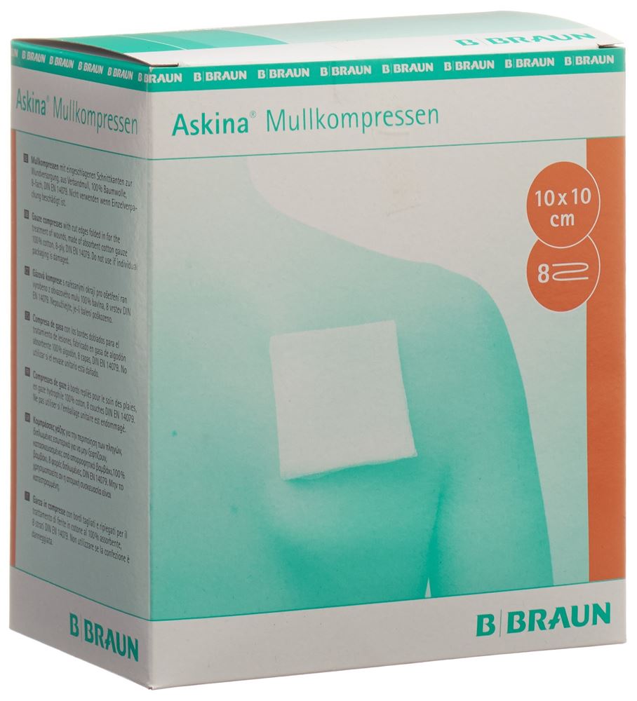 Image of Askina Mullkompresse 10cmx10cm steril 25 x 2 Stk