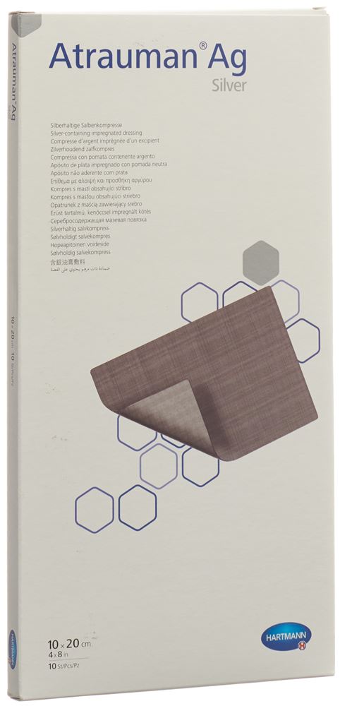 Image of Atrauman Ag Kompressen 10x20cm steril Box 10 Stk