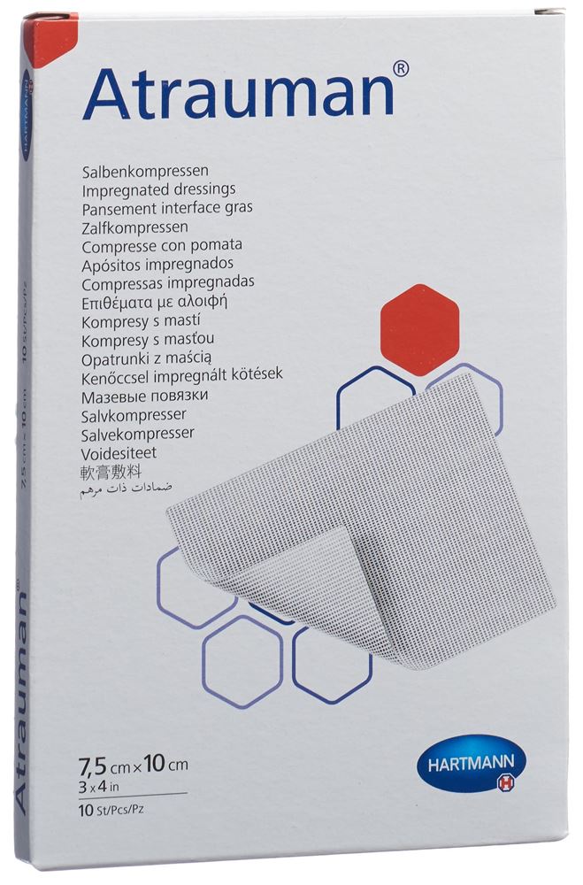 Image of Atrauman Salbenkompressen 7.5x10cm steril 10 Stk