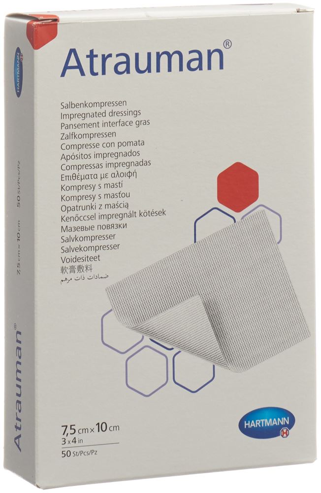 Image of Atrauman Salbenkompressen 7.5x10cm steril 50 Stk