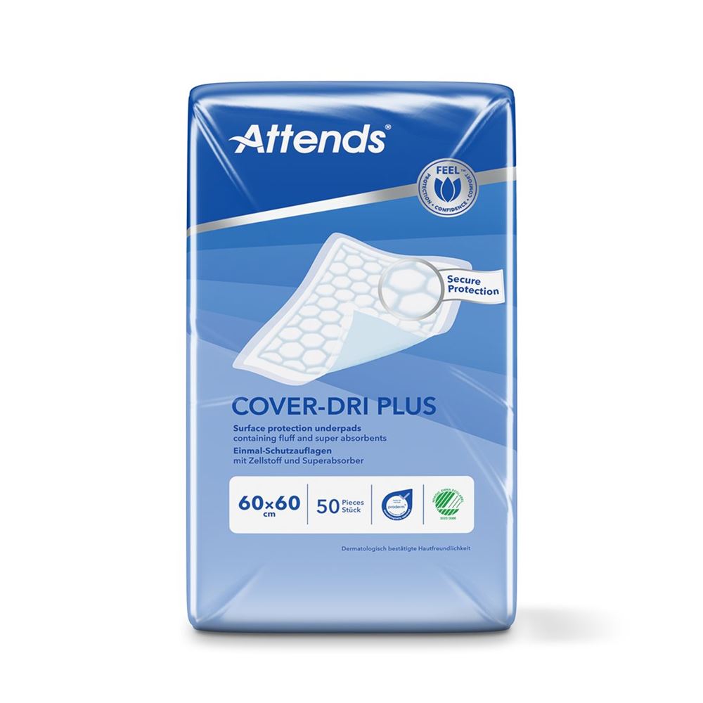 Image of Attends Cover Dri Unterlagen Plus 60x60cm Btl 50 Stk
