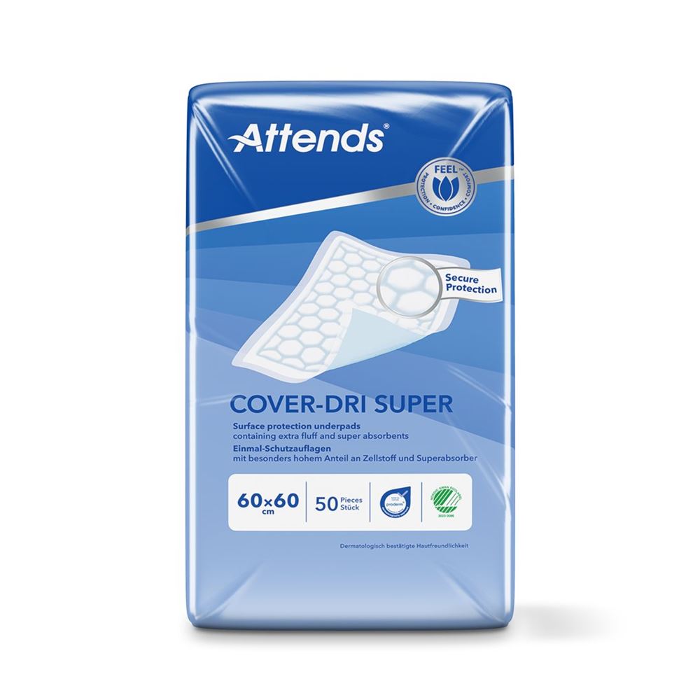 Image of Attends Cover Dri Unterlagen Super 60x60cm Btl 50 Stk