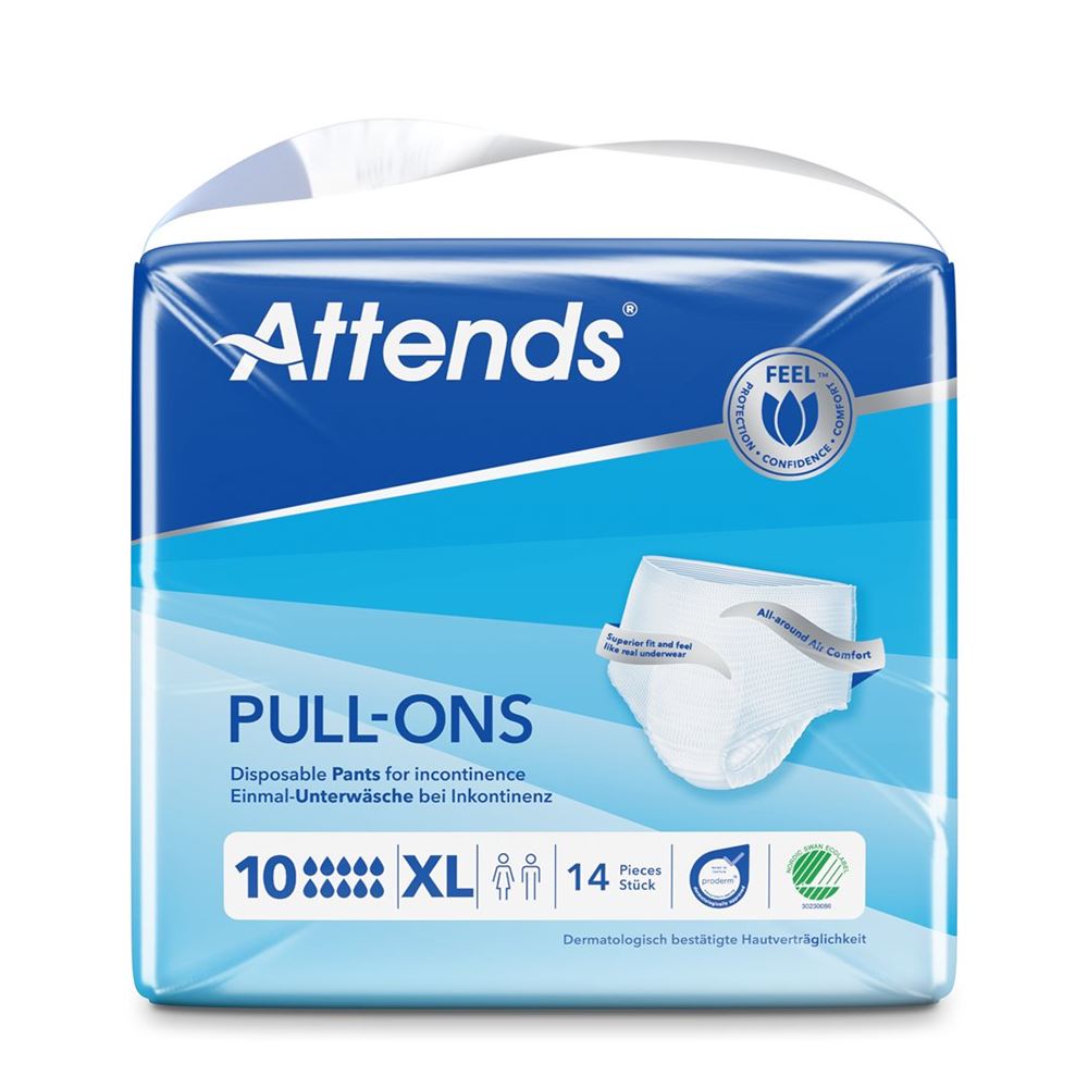 Image of Attends Pull Ons 10 Pant XL Btl 14 Stk