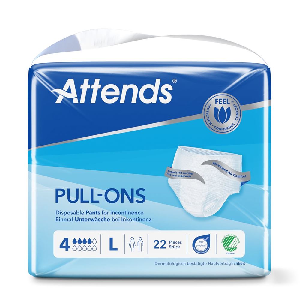 Image of Attends Pull Ons 4 L Btl 22 Stk