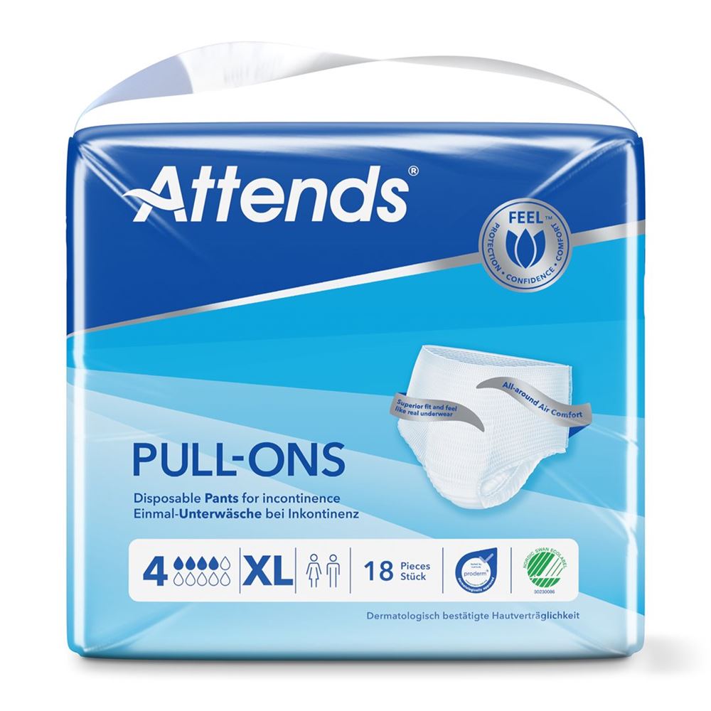 Image of Attends Pull Ons 4 XL Btl 18 Stk