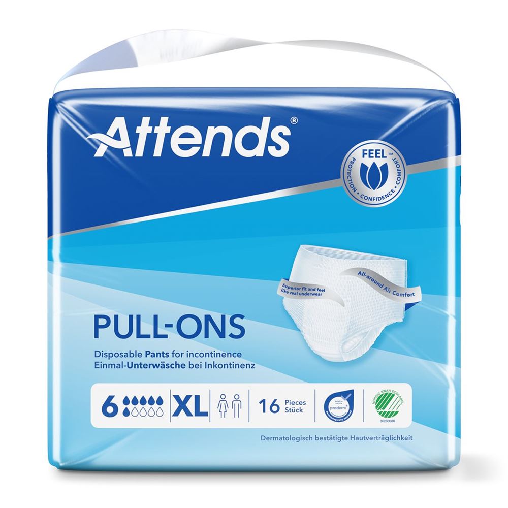 Image of Attends Pull Ons 6 XL Btl 16 Stk