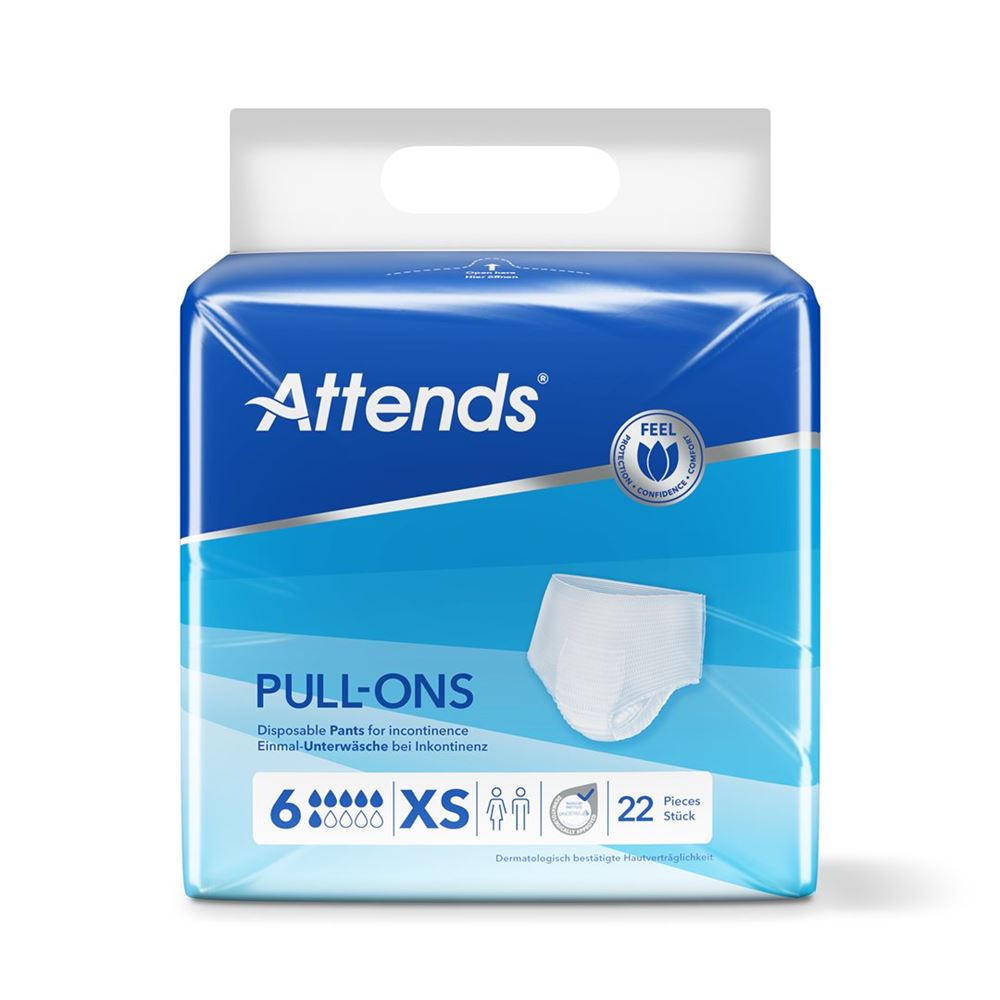 Image of Attends Pull Ons 6 XS Btl 22 Stk