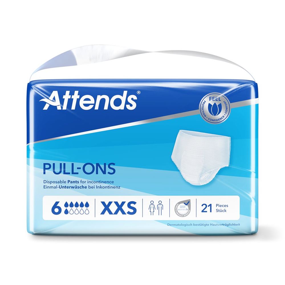 Image of Attends Pull Ons 6 XXS Btl 21 Stk