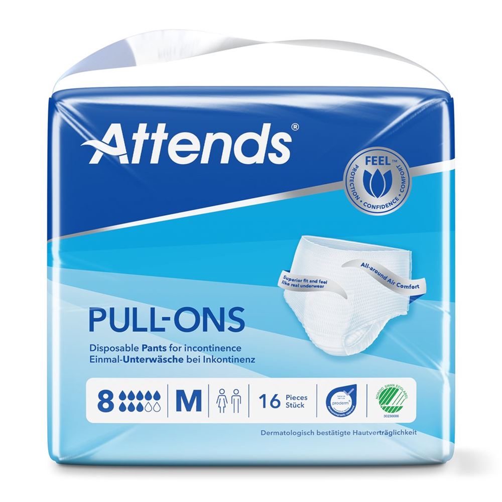 Attends Pull Ons 8 M sacchetto 16 pezzi