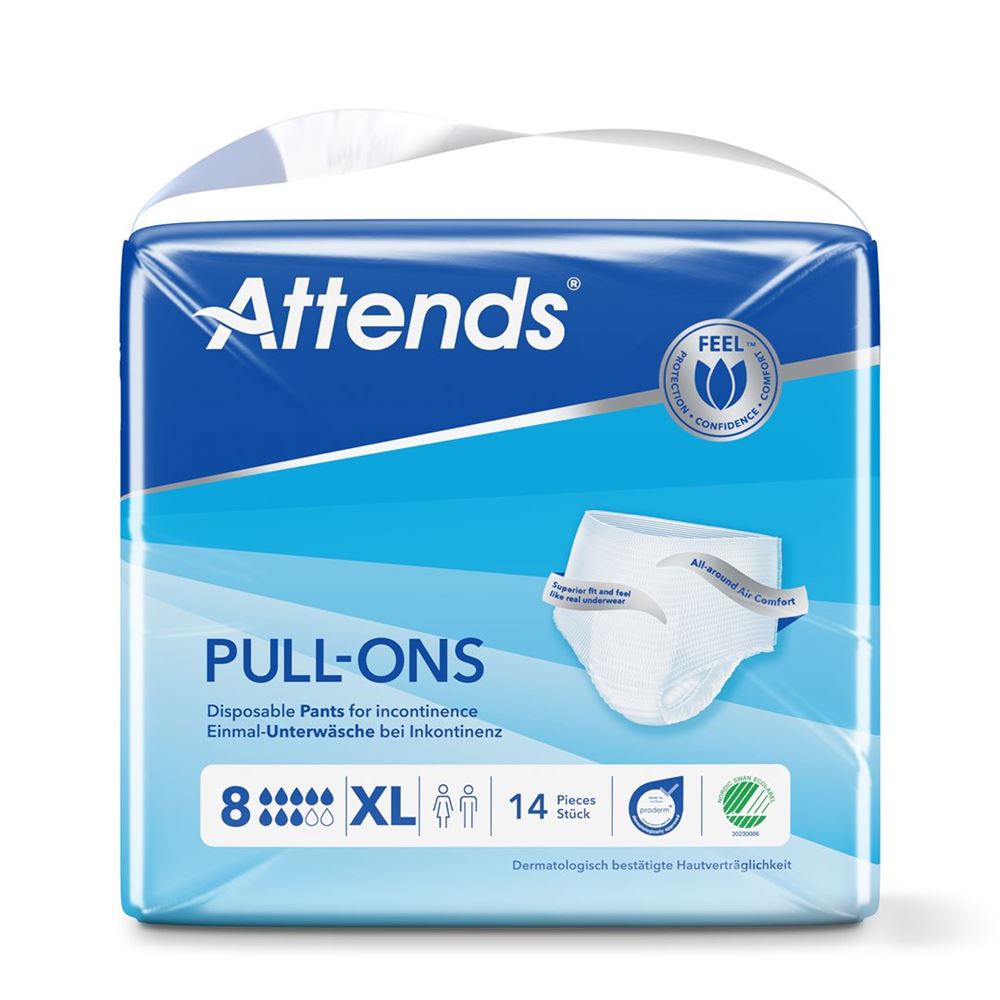 Image of Attends Pull Ons 8 XL Btl 14 Stk