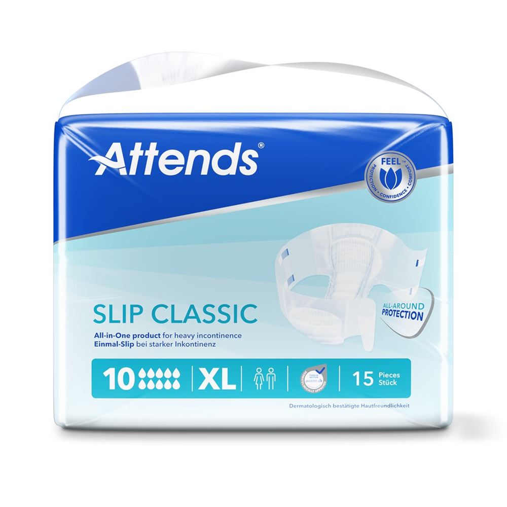 Image of Attends Slip 10 Classic XL 15 Stk