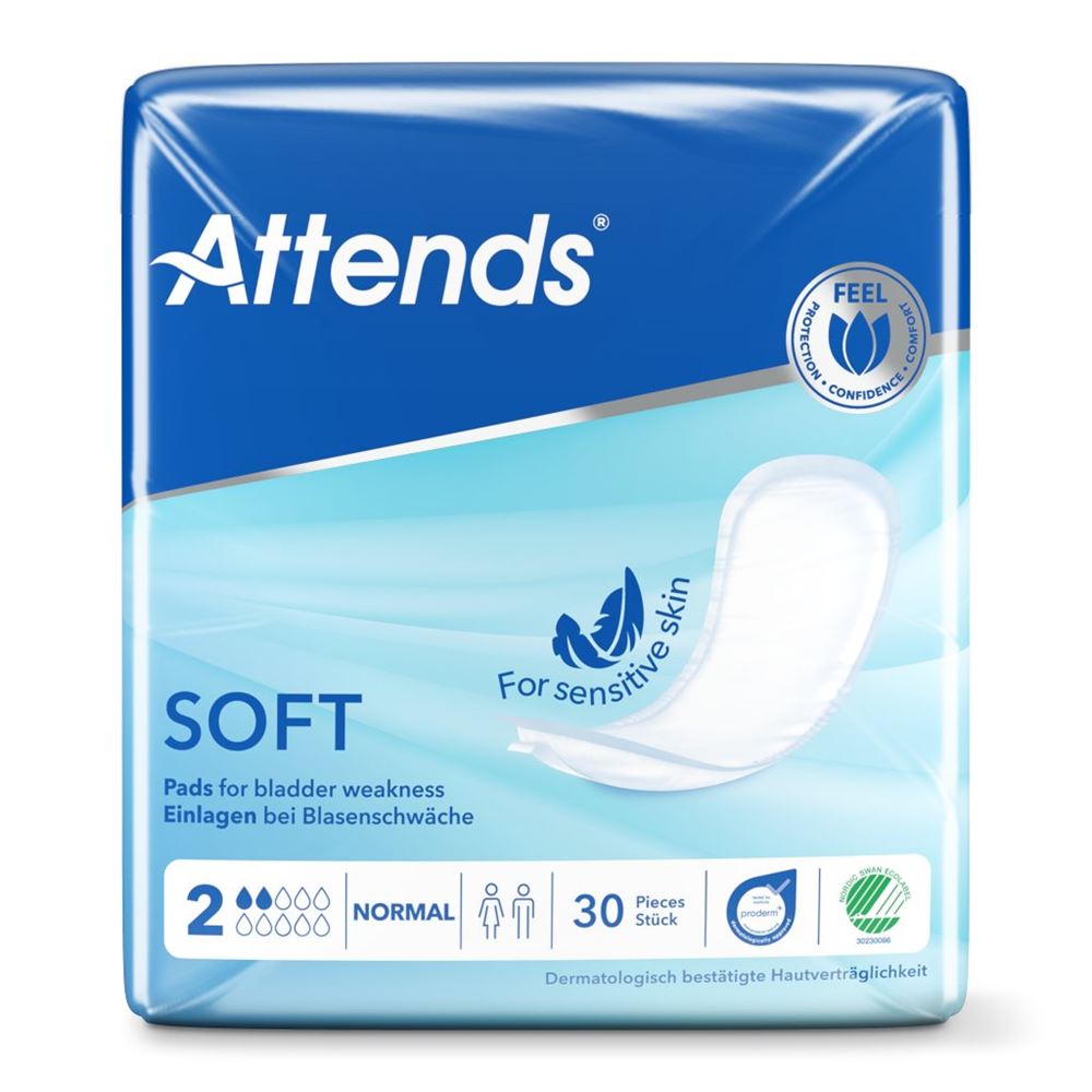 Image of Attends Soft 2 Normal Einlagen Btl 30 Stk
