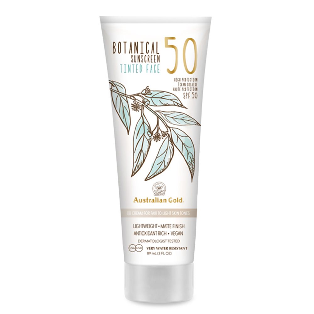 Australian Gold Botanical Tinted Faces Spf50 light teint Tb 89 ml