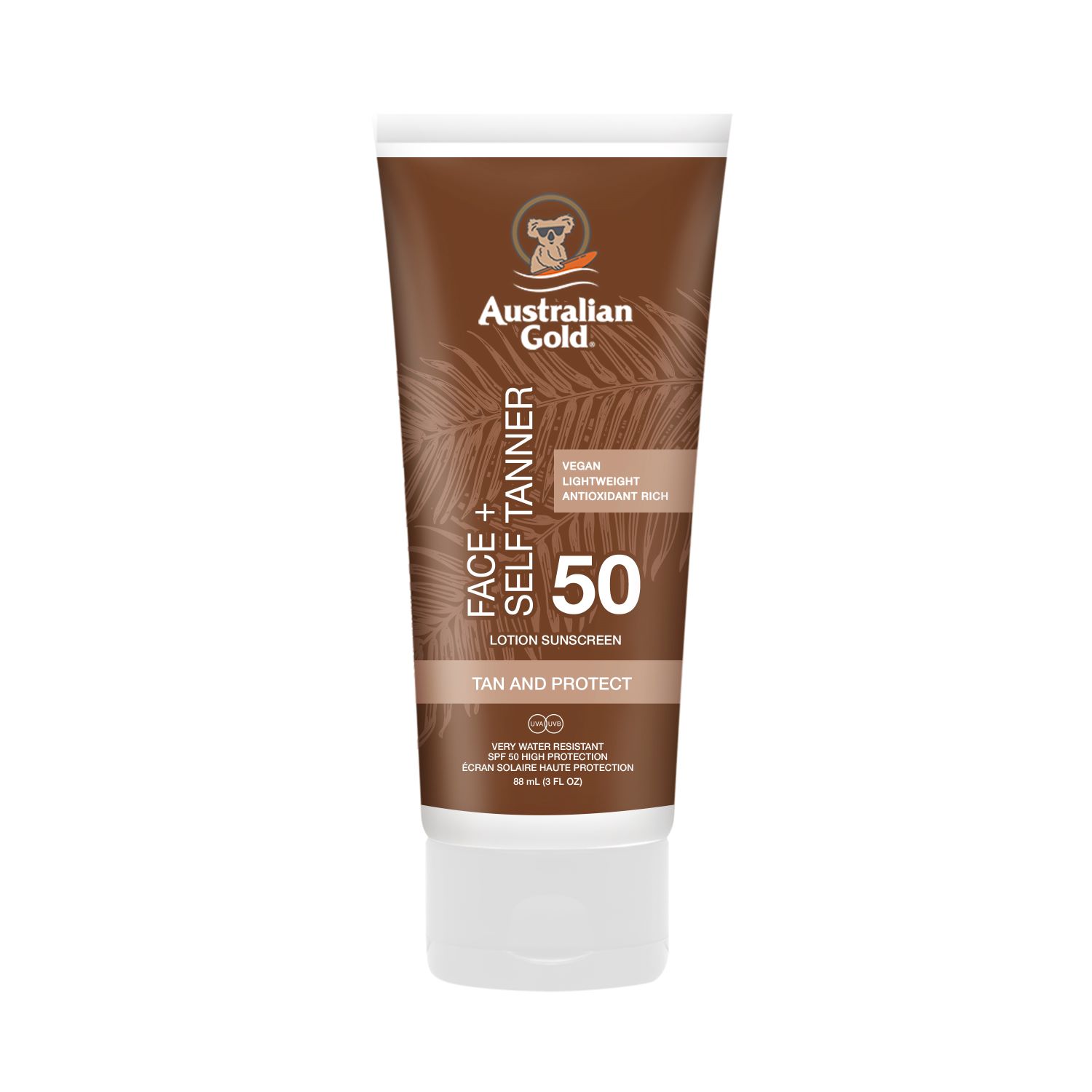 Australian Gold Faces mit Selftanner Spf50 88 ml